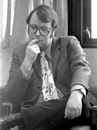 Mr. V. in the teachers' lounge.