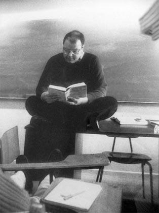 Mr. V. in the classroom.