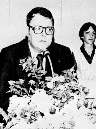 Mr. Anthony Vadala giving a short speech.