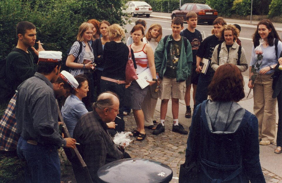 Mr. Vadala's smoking corner outside of CIS in Hellerup.